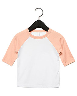 Bella + Canvas 3200T Men Toddler 3/4-Sleeve Baseball T-Shirt
