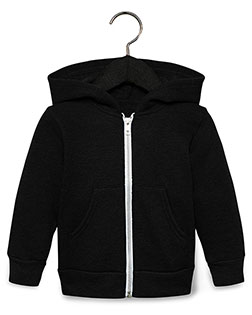 Bella + Canvas 3739T Men Toddler Full-Zip Hooded Sweatshirt