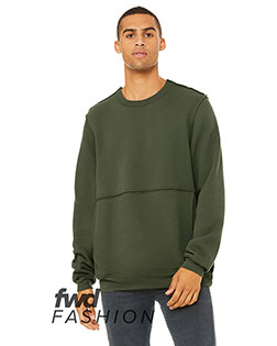 Bella + Canvas 3743 FWD Fashion Unisex Raw Seam Crewneck Pullover