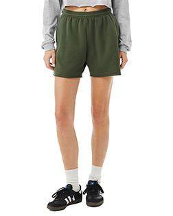 Bella + Canvas 3787 Ladies' Cutoff Sweatshort In Big & Tall Sizes