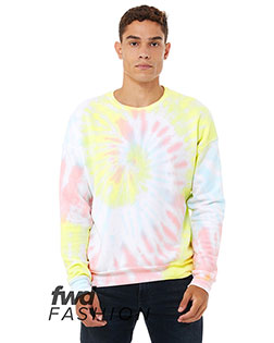 Bella + Canvas 3945RD FWD Fashion Unisex Tie-Dye Pullover Sweatshirt at Bigntall Apparel