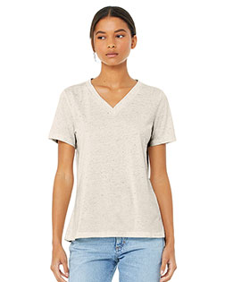 Bella + Canvas 6415  Women's Relaxed Triblend Short Sleeve V-Neck Tee