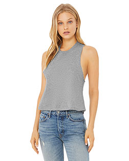 Bella + Canvas 6682 Ladies' Racerback Cropped Tank at BignTallApparel