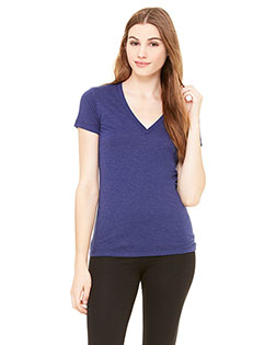 Bella + Canvas 8435 Women Bella 8435 Triblend Short-Sleeve Deep V-Neck T-Shirt