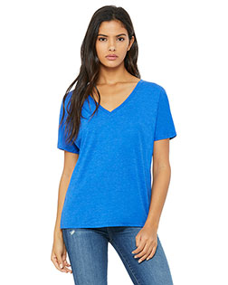 Bella + Canvas 8815 Women Bella 8815  Flowy Simple V-Neck T-Shirt