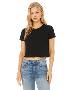 Bella + Canvas B8882 Ladies' Flowy Cropped T-Shirt In Big & Tall Sizes