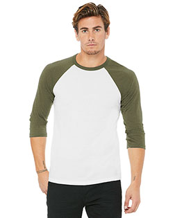 Bella + Canvas BC3200 BELLA+CANVAS Unisex 3/4-Sleeve Baseball Tee. BC3200
