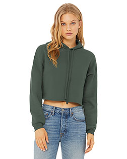 Bella + Canvas BC7502  BELLA+CANVAS Women's Sponge Fleece Cropped Fleece Hoodie. BC7502