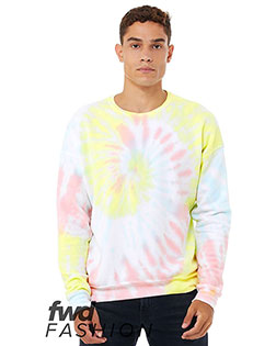 Bella + Canvas 3945RD  FWD Fashion Tie-Dyed Crewneck Sweatshirt