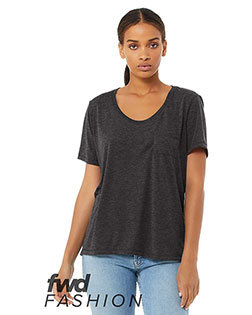 Bella + Canvas 8818  FWD Fashion Women's Flowy Pocket Tee