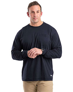 Berne BSM39T Men's Tall Performance Long Sleeve Pocket T-Shirt At BigNTallApparel