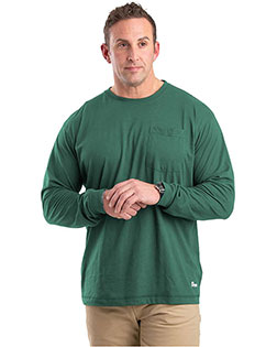 Berne BSM39T Men's Tall Performance Long Sleeve Pocket T-Shirt At BigNTallApparel