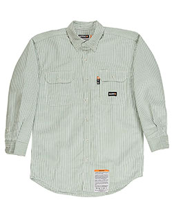 Berne FRSH21 Men's Flame-Resistant Down Plaid Work Shirt