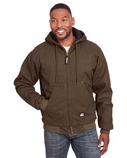 Berne HJ375T Men's Tall Heartland Washed Cotton Duck Hooded Jacket