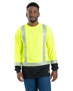 Berne HVK018 Men's Hi-Vis Class 3 Color Blocked T-Shirt