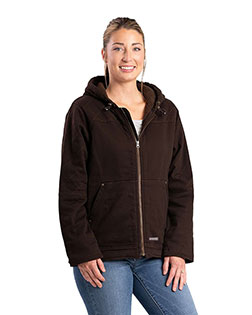 Berne WHJ48 Women's Sherpa-Lined Twill Hooded Jacket