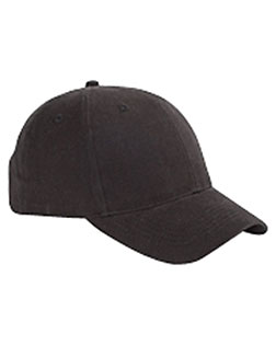 Big Accessories BX002 Men 6-Panel Brushed Twill Structured Cap