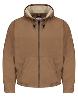 Bulwark JLH4L Brown Duck Hooded Jacket - EXCEL FR® ComforTouch® - Long Sizes