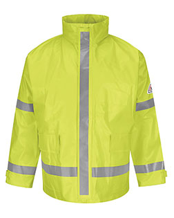 Bulwark JXN6 Hi-Visibility Flame-Resistant Rain Jacket In Big & Tall Sizes Bulwark JXN6 Hi-Visibility Flame-Resistant Rain Jacket In Big & Tall Sizes