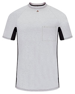 Bulwark MPS4 Short Sleeve FR Two-Tone Base Layer with Concealed Chest Pocket- EXCEL FR