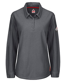 Bulwark QT15 iQ Series® Women's Long Sleeve Polo with 4-Button Placket