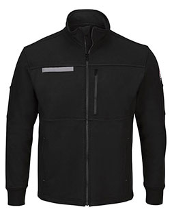 Bulwark SEZ2L Zip Front Fleece Jacket-Cotton /Spandex Blend - Long Sizes