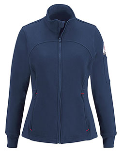 Bulwark SEZ3 Women's Zip Front Fleece Jacket-Cotton/Spandex Blend In Big & Tall Sizes