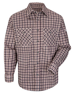 Bulwark SLD6 Plaid Long Sleeve Uniform Shirt