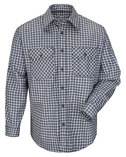 Bulwark SLD6L Plaid Long Sleeve Uniform Shirt - Long Sizes