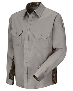 Bulwark SLU4L Camo Uniform Shirt - EXCEL FR® ComforTouch® - 6 oz. - Long Sizes