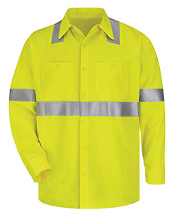 Bulwark SMW4 High Visibility Long Sleeve Work Shirt