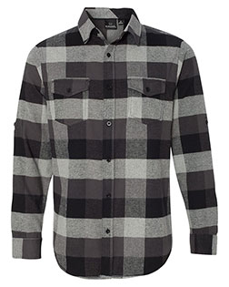 Burnside 8210 Yarn-Dyed Long Sleeve Flannel Shirt In Big & Tall Sizes