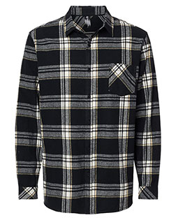 Burnside 8212  Open Pocket Long Sleeve Flannel Shirt