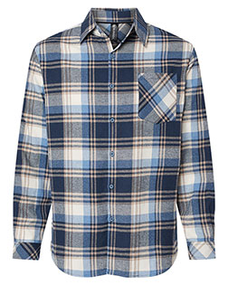 Burnside 8212 Open Pocket Long Sleeve Flannel Shirt at BigNTallApparel