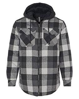 Burnside 8620  Quilted Flannel Hooded Jacket