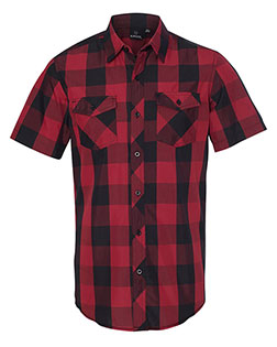 Burnside 9203  Buffalo Plaid Short Sleeve Shirt