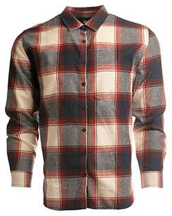Burnside B5212 Ladies' Yarn-Dyed Long Sleeve Plaid Flannel Shirt