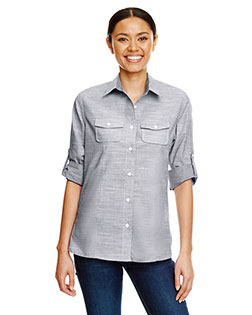 Burnside B5247 Ladies' Texture Woven Shirt at Bigntall Apparel