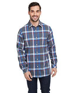 Burnside B8212 Men Woven Plaid Flannel With Biased Pocket at BigNTallApparel