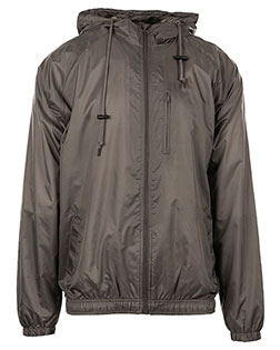 Burnside B9728  Men's Nylon Hooded Coaches Jacket