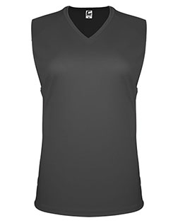 C2 Sport 5663 Women's Sleeveless V-Neck T-Shirt at BigNTallApparel