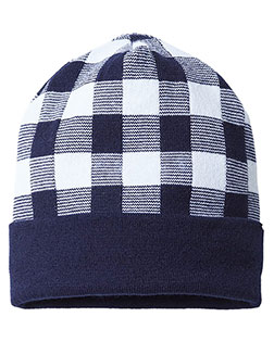 CAP AMERICA RKP12  USA-Made Plaid Beanie