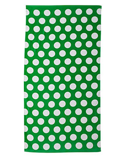 Carmel Towel Company C3060P  Polka Dot Velour Beach Towel