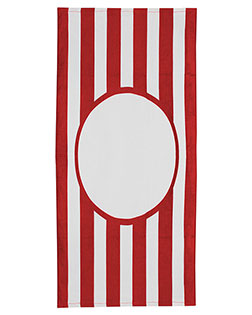 Carmel Towel Company C3060PF Print Friendly College Stripe Towel at Bigntall Apparel