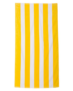 Carmel Towel Company C3060S Cabana Stripe Velour Beach Towel