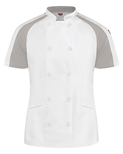 Chef Designs 051W Women's Airflow Raglan Chef Coat at BigNTallApparel