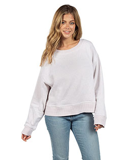 Chicka-d 2125CK Ladies' Cool Down Cropped Pullover at BigNTallApparel