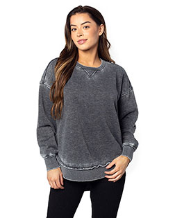 chicka-d 480 Ladies' Burnout Campus Pullover