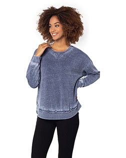 chicka-d 480 Ladies' Burnout Campus Pullover at Bigntall Apparel