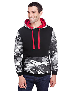 Code Five 3967  Men's Fashion Camo Hooded Sweatshirt at BignTallApparel